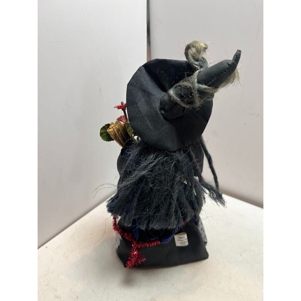 Show Stoppers Witch With Broom Hanging 8.5” Halloween Ornament Figure - Picture 2 of 2